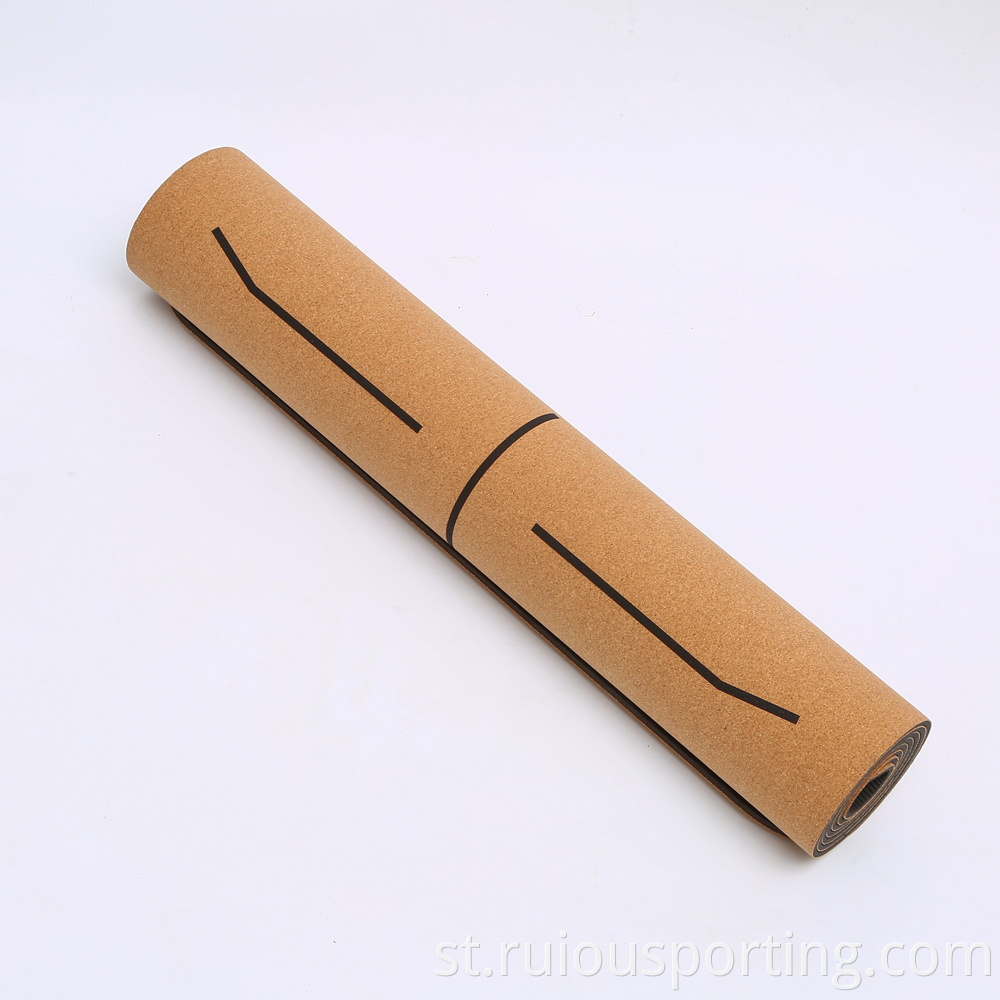 yoga mat natural cork